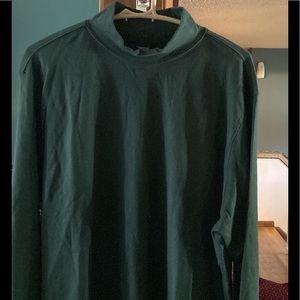 Mens Lands End Mock Turtleneck Olive Green Size XL Never worn with the tags